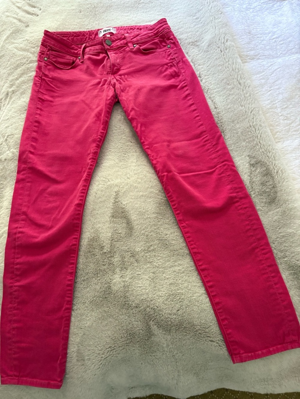 PAIGE Hot Pink Skinny Jeans